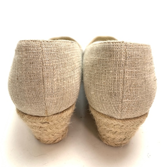 ELLEN TRACY KANDI Peep Toe Espadrille Shoes sz 9 - Picture 2 of 16